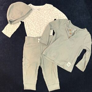 Carter's Light Green Baby Outfit Set